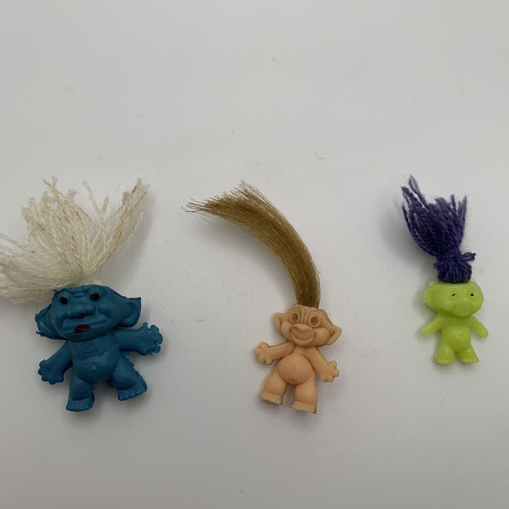 Lucky Magic Troll Doll Lot Russ Applause Classic Toy Vintage 90s - Picture 3 of 9